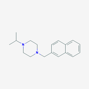molecular formula C18H24N2 B5845301 1-isopropyl-4-(2-naphthylmethyl)piperazine 