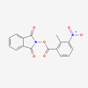 molecular formula C16H10N2O6 B5845315 2-[(2-methyl-3-nitrobenzoyl)oxy]-1H-isoindole-1,3(2H)-dione 