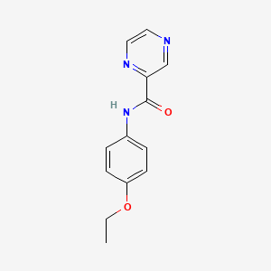 molecular formula C13H13N3O2 B5845328 N-(4-ethoxyphenyl)-2-pyrazinecarboxamide 