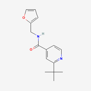 molecular formula C15H18N2O2 B5845335 2-tert-butyl-N-(2-furylmethyl)isonicotinamide 