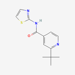 molecular formula C13H15N3OS B5845337 2-tert-butyl-N-1,3-thiazol-2-ylisonicotinamide 