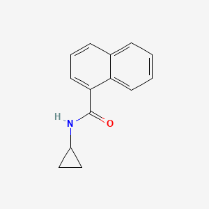 molecular formula C14H13NO B5845347 N-cyclopropyl-1-naphthamide 