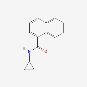 molecular formula C14H13NO B5845347 N-cyclopropylnaphthalene-1-carboxamide 