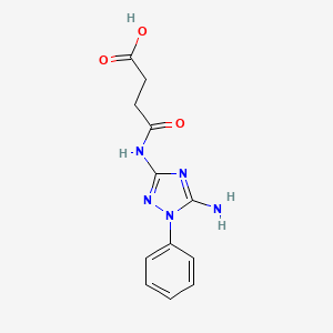 4-[(5-amino-1-phenyl-1H-1,2,4-triazol-3-yl)amino]-4-oxobutanoic acid