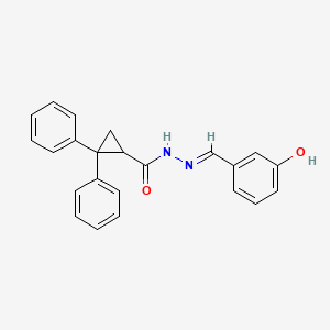 N'-(3-hydroxybenzylidene)-2,2-diphenylcyclopropanecarbohydrazide