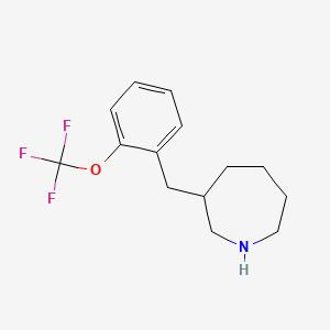 molecular formula C14H18F3NO B584536 3-[[2-(Trifluoromethoxy)phenyl]methyl]azepane CAS No. 1158747-79-5
