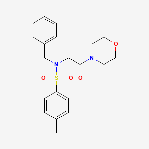N-benzyl-4-methyl-N-[2-(4-morpholinyl)-2-oxoethyl]benzenesulfonamide