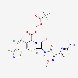 molecular formula C25H28N6O7S3 B584538 Delta2-头孢地尼酯 CAS No. 148774-47-4