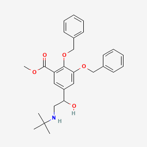 molecular formula C28H33NO5 B584539 4,5-Dibenzyl-5-hydroxy Albuterol Acid Methyl Ester CAS No. 182676-93-3
