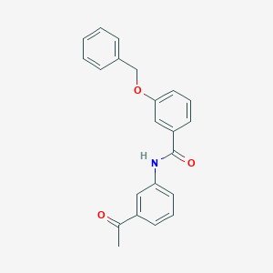 molecular formula C22H19NO3 B5845394 N-(3-acetylphenyl)-3-(benzyloxy)benzamide CAS No. 6248-41-5