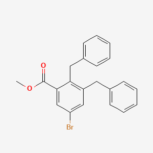 molecular formula C22H19BrO4 B584542 2,3-二苄基-5-溴苯甲酸甲酯 CAS No. 182676-91-1