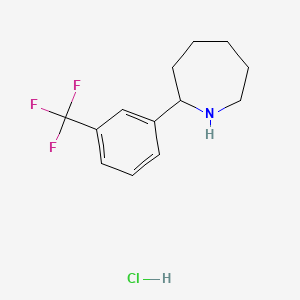 molecular formula C13H17ClF3N B584545 2-(3-(Trifluoromethyl)phenyl)azepane hydrochloride CAS No. 1346602-95-6