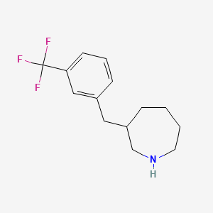 molecular formula C14H18F3N B584546 Hexahydro-2-[[3-(trifluoromethyl)phenyl]methyl]-1H-azepine CAS No. 1158757-91-5