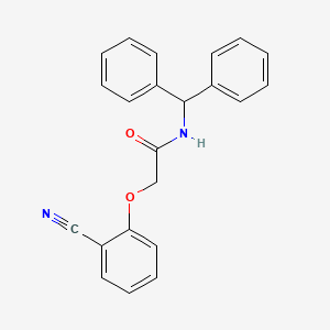 2-(2-cyanophenoxy)-N-(diphenylmethyl)acetamide