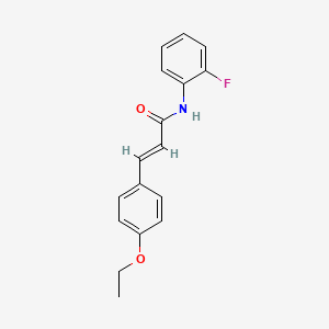 molecular formula C17H16FNO2 B5845512 3-(4-ethoxyphenyl)-N-(2-fluorophenyl)acrylamide 