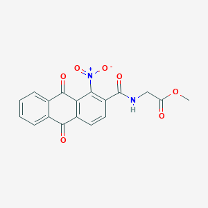 methyl N-[(1-nitro-9,10-dioxo-9,10-dihydroanthracen-2-yl)carbonyl]glycinate