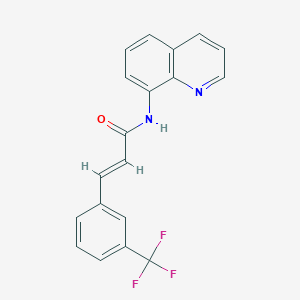 molecular formula C19H13F3N2O B5845516 N-8-quinolinyl-3-[3-(trifluoromethyl)phenyl]acrylamide 