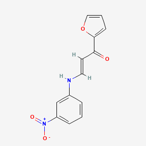 molecular formula C13H10N2O4 B5845519 1-(2-furyl)-3-[(3-nitrophenyl)amino]-2-propen-1-one 