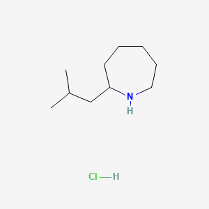 molecular formula C10H22ClN B584554 2-(2-Methylpropyl)azepane;hydrochloride CAS No. 1346604-91-8