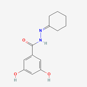 N'-cyclohexylidene-3,5-dihydroxybenzohydrazide