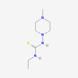 molecular formula C8H18N4S B5845571 1-Ethyl-3-(4-methylpiperazin-1-yl)thiourea 