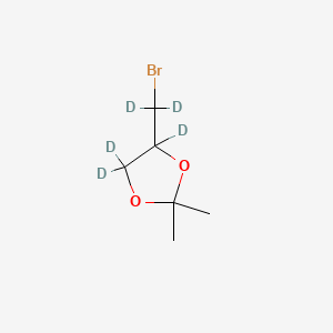 molecular formula C6H11BrO2 B584558 4-(Bromomethyl)-2,2-dimethyl-1,3-dioxolane-d5 CAS No. 1346603-73-3