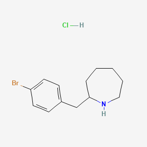 molecular formula C13H19BrClN B584559 2-[(4-Bromophenyl)methyl]hexahydro-1H-azepine Hydrochloride CAS No. 1346600-50-7