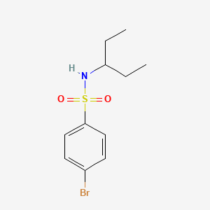 molecular formula C11H16BrNO2S B5845599 4-bromo-N-(1-ethylpropyl)benzenesulfonamide 
