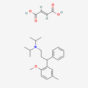 molecular formula C27H37NO5 B584560 N,N-Diisopropyl-3-(2-methoxy-5-methylphenyl)-3-phenylpropan-1-amine fumarate CAS No. 1240303-69-8