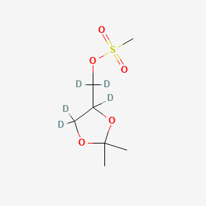 molecular formula C7H14O5S B584563 2,2-Dimethyl-1,3-dioxolane-4-methanol 4-Methanesulfonate-d5 CAS No. 1346604-82-7