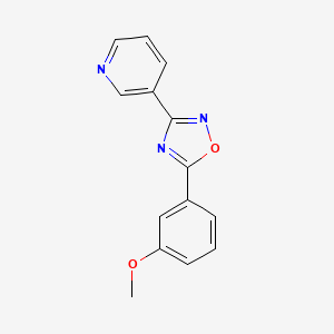 3-[5-(3-methoxyphenyl)-1,2,4-oxadiazol-3-yl]pyridine