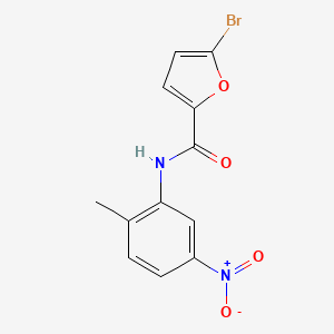 molecular formula C12H9BrN2O4 B5845650 5-bromo-N-(2-methyl-5-nitrophenyl)-2-furamide 