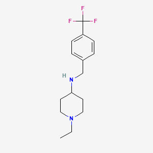 molecular formula C15H21F3N2 B5845702 1-ethyl-N-[4-(trifluoromethyl)benzyl]-4-piperidinamine 