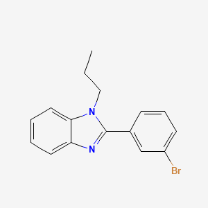 molecular formula C16H15BrN2 B5845714 2-(3-bromophenyl)-1-propyl-1H-benzimidazole 