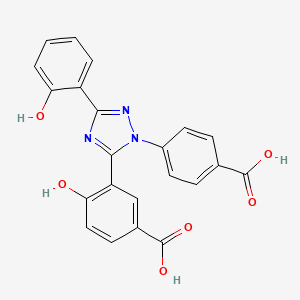 molecular formula C23H17N3O6 B584573 5-Méthoxycarbonyl Déférasirox CAS No. 1395346-29-8