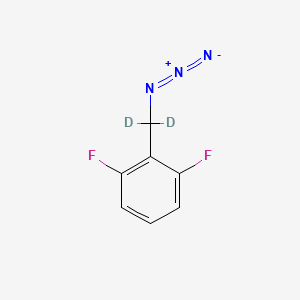 molecular formula C7H5F2N3 B584575 2,6-二氟苄基叠氮化物-d2 CAS No. 1346600-83-6