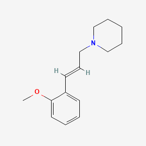 molecular formula C15H21NO B5845755 1-[3-(2-methoxyphenyl)-2-propen-1-yl]piperidine 