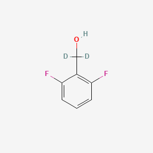 molecular formula C7H6F2O B584576 2,6-Difluorophenylmethanol-d2 CAS No. 1346601-28-2