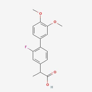 molecular formula C17H17FO4 B584577 3',4'-Dimethoxy Flurbiprofen CAS No. 1346601-72-6