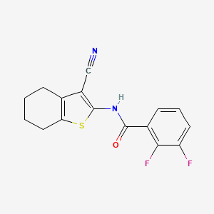 molecular formula C16H12F2N2OS B5845772 N-(3-cyano-4,5,6,7-tetrahydro-1-benzothien-2-yl)-2,3-difluorobenzamide 