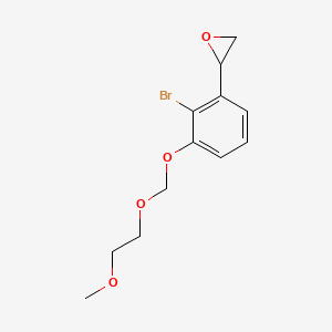 molecular formula C12H15BrO4 B584579 2-[2-Bromo-3-(2-methoxyethoxymethoxy)phenyl]oxirane CAS No. 1797134-40-7