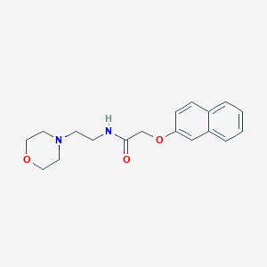 molecular formula C18H22N2O3 B5845796 N-[2-(4-morpholinyl)ethyl]-2-(2-naphthyloxy)acetamide 