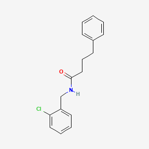 molecular formula C17H18ClNO B5845798 N-(2-chlorobenzyl)-4-phenylbutanamide 