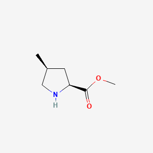 molecular formula C7H13NO2 B584580 (2S,4S)-Methyl 4-methylpyrrolidine-2-carboxylate CAS No. 145730-69-4