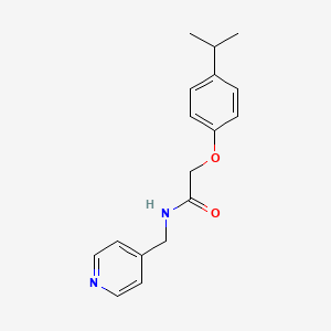 molecular formula C17H20N2O2 B5845817 2-(4-isopropylphenoxy)-N-(4-pyridinylmethyl)acetamide 