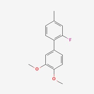 3',4'-Dimethoxy-2-fluoro-4-methylbiphenyl