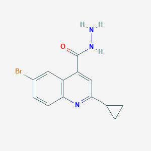 6-bromo-2-cyclopropyl-4-quinolinecarbohydrazide