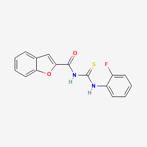 N-{[(2-fluorophenyl)amino]carbonothioyl}-1-benzofuran-2-carboxamide