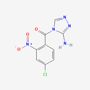 molecular formula C9H6ClN5O3 B5845860 4-(4-chloro-2-nitrobenzoyl)-4H-1,2,4-triazol-3-amine 