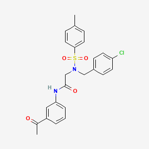 N~1~-(3-acetylphenyl)-N~2~-(4-chlorobenzyl)-N~2~-[(4-methylphenyl)sulfonyl]glycinamide